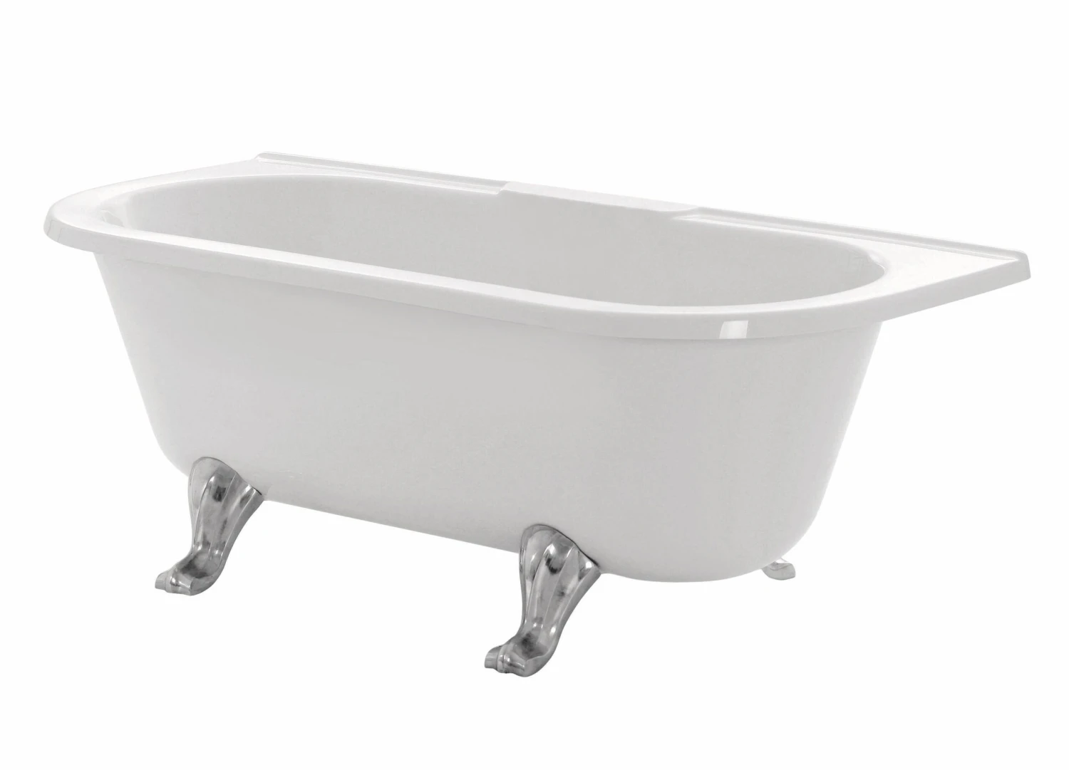 Cooke & Lewis Duchess Acrylic Oval White Freestanding 0 Tap Hole Bath (L)1675mm (W)740mm 3 Cooke & Lewis Duchess Acrylic Oval White Freestanding 0 Tap Hole Bath (L)1675mm (W)740mm
