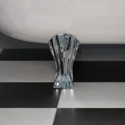 Cooke & Lewis Duchess Ridged Silver Effect Bath Feet 8 Cooke & Lewis Duchess Ridged Silver Effect Bath Feet -Crystal Bathware cooke lewis duchess ridged silver effect bath feet03828267 02i