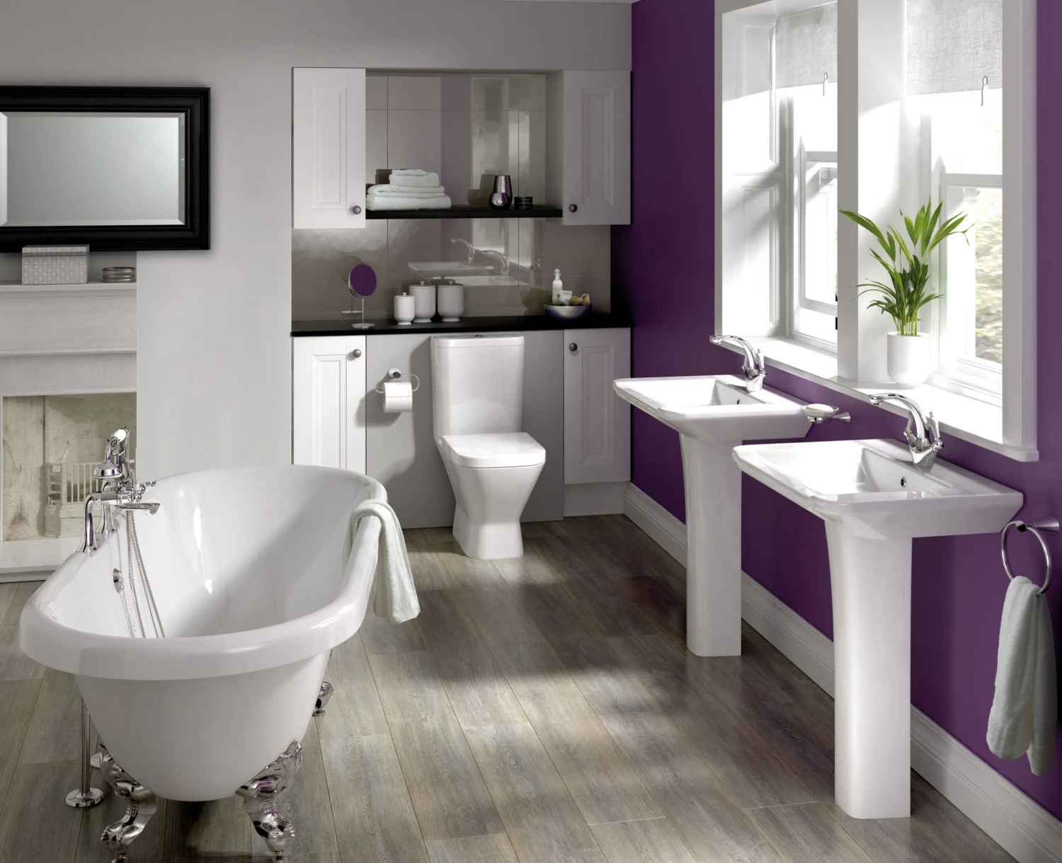 Cooke & Lewis Duchess Traditional Silver Effect Bath Feet 4 Cooke & Lewis Duchess Traditional Silver Effect Bath Feet - Image 2