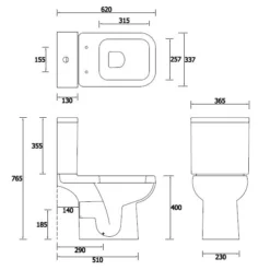 Cooke & Lewis Fabienne Alpine White Close-coupled Toilet & Full Pedestal Basin -Crystal Bathware cooke lewis fabienne alpine white close coupled toilet full pedestal basin3663602004981 03t