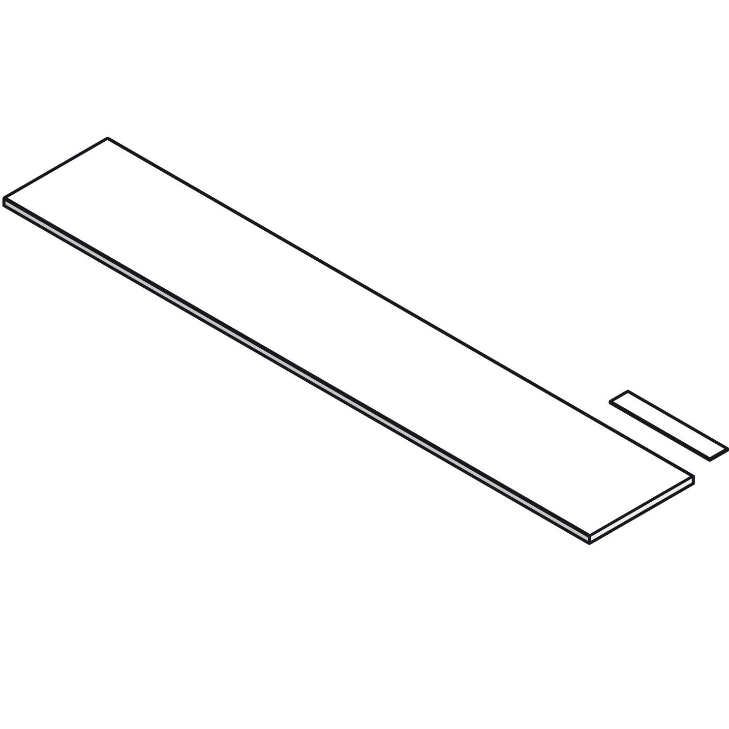 Cooke & Lewis Gloss White Straight Plinth (L)2120mm 4 Cooke & Lewis Gloss White Straight Plinth (L)2120mm - Image 2