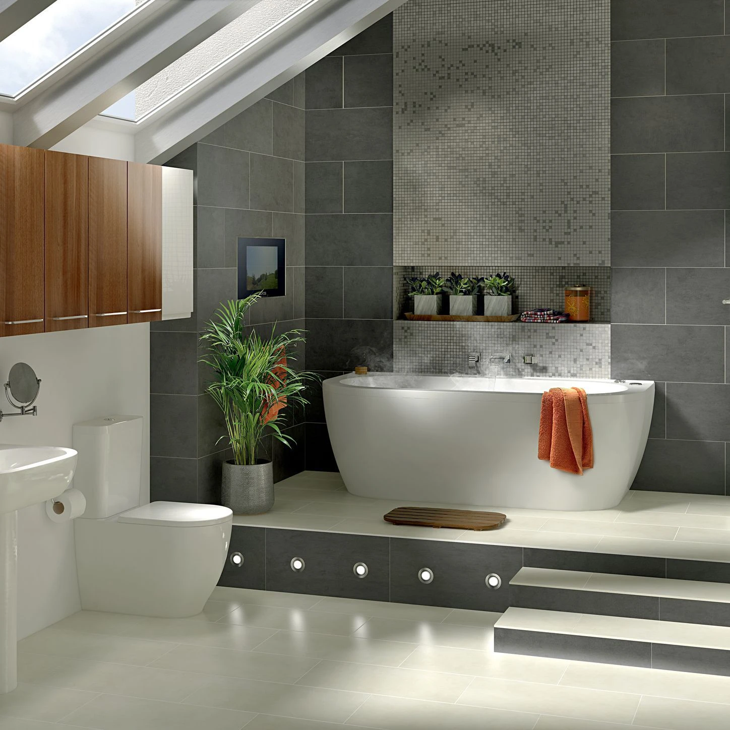 Cooke & Lewis Helena Acrylic Oval White Curved 0 Tap Hole Bath (L)1700mm (W)800mm 4 Cooke & Lewis Helena Acrylic Oval White Curved 0 Tap Hole Bath (L)1700mm (W)800mm - Image 2