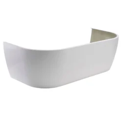 Cooke & Lewis Helena Oval Curved Bath, Panel & Wellness System Set, (L)1700mm (W)800mm -Crystal Bathware cooke lewis helena oval curved bath panel wellness system set l 1700mm w 800mm3663602248385 03c BQ