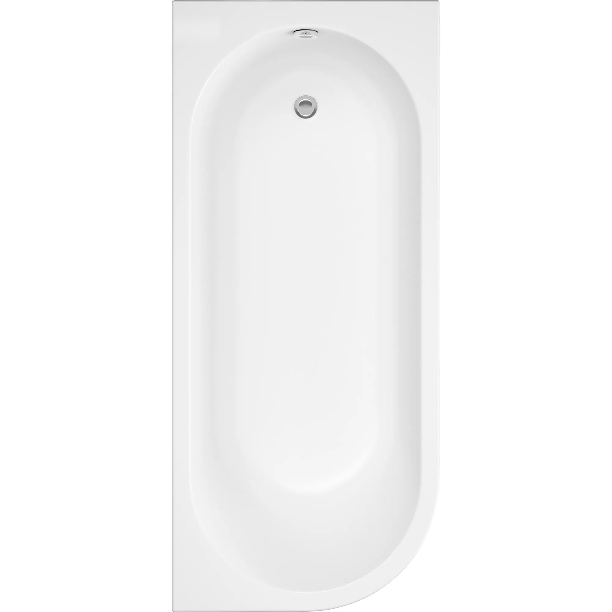 Cooke & Lewis J-Curved Acrylic Right-handed Oval White Curved 0 Tap Hole Bath (L)1695mm (W)745mm 4 Cooke & Lewis J-Curved Acrylic Right-handed Oval White Curved 0 Tap Hole Bath (L)1695mm (W)745mm - Image 2