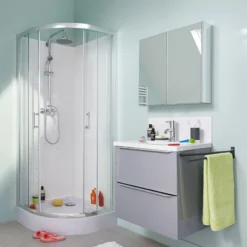 Cooke & Lewis Lagan Quadrant Shower Tray (L)800mm (W)800mm (H)150mm 11 Cooke & Lewis Lagan Quadrant Shower Tray (L)800mm (W)800mm (H)150mm -Crystal Bathware cooke lewis lagan quadrant shower tray l 800mm w 800mm h 150mm3663602435815 02i bq