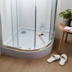 Cooke & Lewis Lagan Quadrant Shower Tray (L)900mm (W)900mm (H)150mm -Crystal Bathware cooke lewis lagan quadrant shower tray l 900mm w 900mm h 150mm3663602435822 01i bq