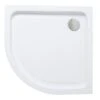 Cooke & Lewis Lagan Quadrant Shower Tray (L)900mm (W)900mm (H)150mm -Crystal Bathware cooke lewis lagan quadrant shower tray l 900mm w 900mm h 150mm3663602435822 02c bq