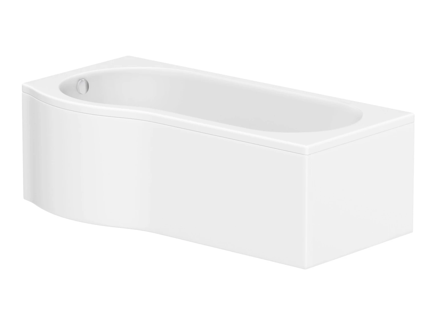 Cooke & Lewis Left-handed Reversible P-shaped Shower Bath, Panel & Screen Set 4 Cooke & Lewis Left-handed Reversible P-shaped Shower Bath, Panel & Screen Set - Image 2