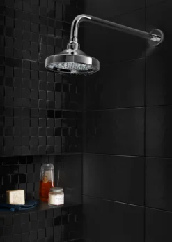 Cooke & Lewis Maria Single-spray Pattern Chrome Effect Shower Head -Crystal Bathware cooke lewis maria single spray pattern chrome effect shower head5036581064372 01i