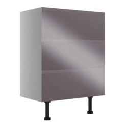 Cooke & Lewis Marletti Gloss Anthracite 3 Drawer Base Unit (W)300mm (H)852mm