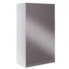 Cooke & Lewis Marletti Gloss Anthracite Wall Cabinet (W)160mm (H)672mm -Crystal Bathware cooke lewis marletti gloss anthracite wall cabinet w 160mm h 672mm3663602061090 03c