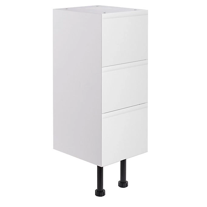 Cooke & Lewis Marletti Gloss White 3 Drawer Base Unit (W)300mm (H)852mm 5 Cooke & Lewis Marletti Gloss White 3 Drawer Base Unit (W)300mm (H)852mm - Image 3