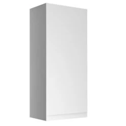 Cooke & Lewis Marletti Gloss White Single Mirrored Wall Cabinet (W)300mm (H)672mm