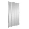Cooke & Lewis Nile Straight Silver Effect Frame Bath Screen, (H)140cm (W)840mm -Crystal Bathware cooke lewis nile straight silver effect frame bath screen h 140cm w 840mm5397007062083 03c BQ