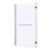 Cooke & Lewis Nubia L-shaped Silver Effect Frame Bath Screen, (H)140cm (W)815mm 1 Cooke & Lewis Nubia L-shaped Silver Effect Frame Bath Screen, (H)140cm (W)815mm -Crystal Bathware cooke lewis nubia l shaped silver effect frame bath screen h 140cm w 815mm3663602769675 01bq