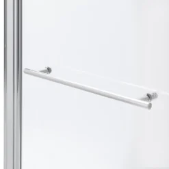 Cooke & Lewis Nubia L-shaped Silver Effect Frame Bath Screen, (H)140cm (W)815mm -Crystal Bathware cooke lewis nubia l shaped silver effect frame bath screen h 140cm w 815mm3663602769675 05bq