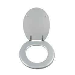 Cooke & Lewis Palmi Silver Round Standard Close Toilet Seat 10 Cooke & Lewis Palmi Silver Round Standard Close Toilet Seat -Crystal Bathware cooke lewis palmi silver round standard close toilet seat3663602960997 01bq
