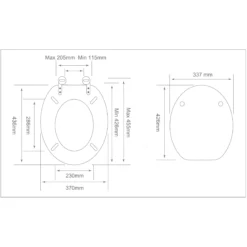 Cooke & Lewis Palmi Silver Round Standard Close Toilet Seat 11 Cooke & Lewis Palmi Silver Round Standard Close Toilet Seat -Crystal Bathware cooke lewis palmi silver round standard close toilet seat3663602960997 18bq