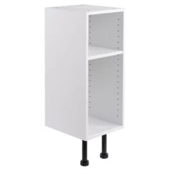 Cooke & Lewis Santini Gloss White Curved Base Cabinet (W)300mm (H)852mm -Crystal Bathware cooke lewis santini gloss white curved base cabinet w 300mm h 852mm5397007150117 03c bq