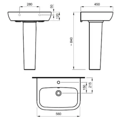 Cooke & Lewis Santoro White Close-coupled Toilet & Full Pedestal Basin -Crystal Bathware cooke lewis santoro white close coupled toilet full pedestal basin3663602029434 03t
