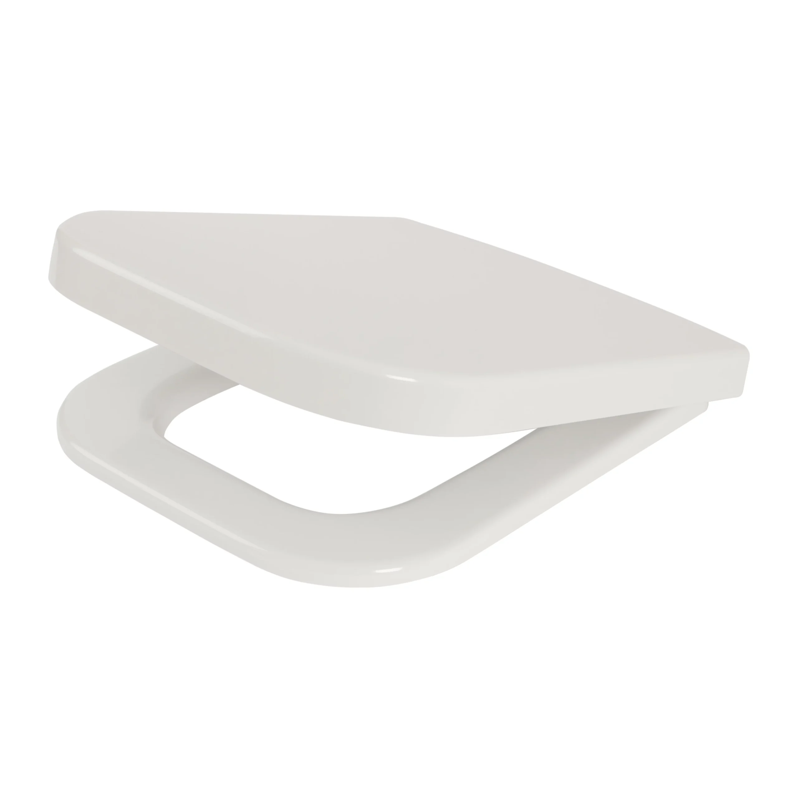 Cooke & Lewis Santoro White Soft Close Toilet Seat 3 Cooke & Lewis Santoro White Soft Close Toilet Seat