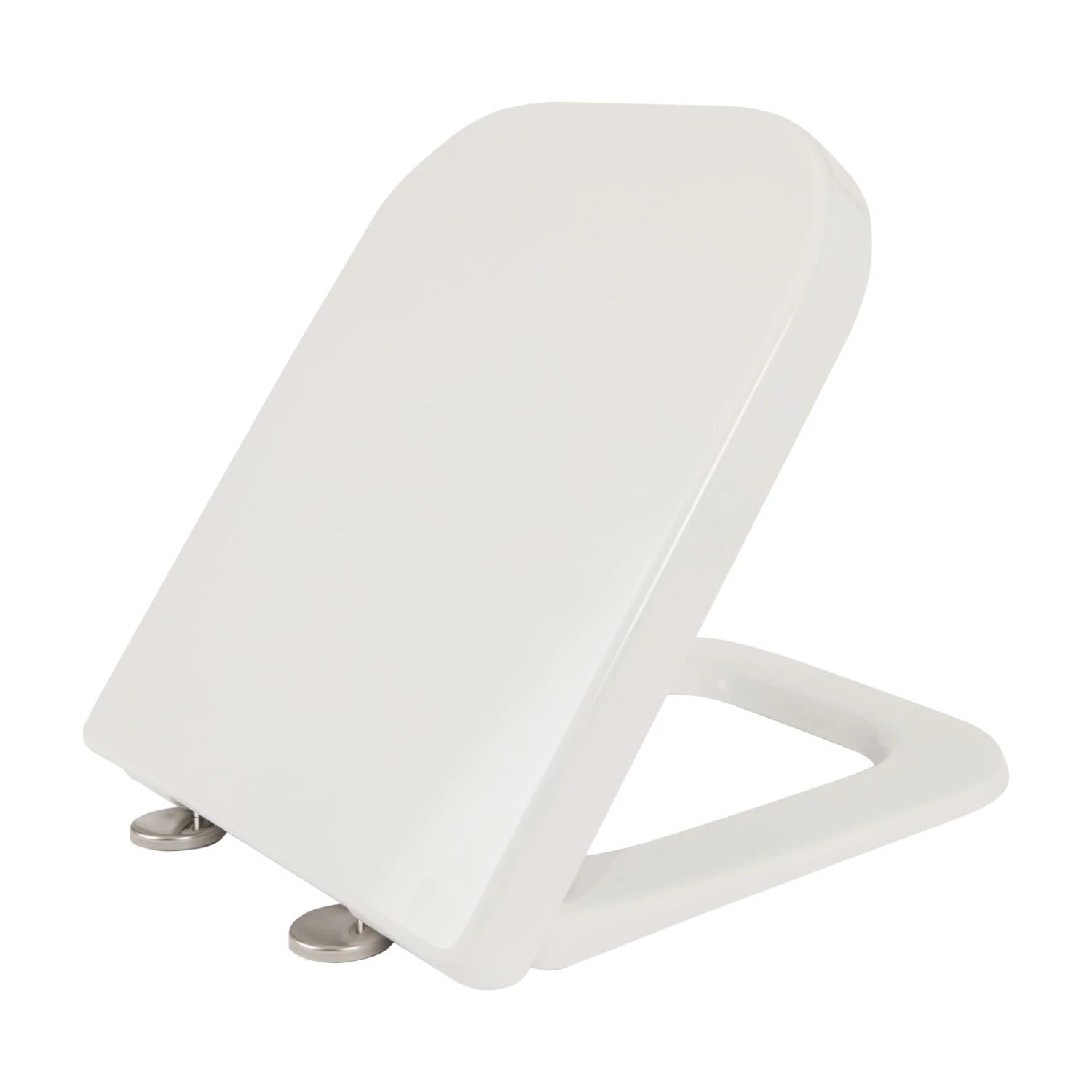 Cooke & Lewis Santoro White Soft Close Toilet Seat 5 Cooke & Lewis Santoro White Soft Close Toilet Seat - Image 3