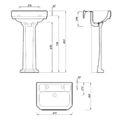 Cooke & Lewis Serina Full Pedestal Basin 7 Cooke & Lewis Serina Full Pedestal Basin -Crystal Bathware cooke lewis serina full pedestal basin5397007210811 01t bq