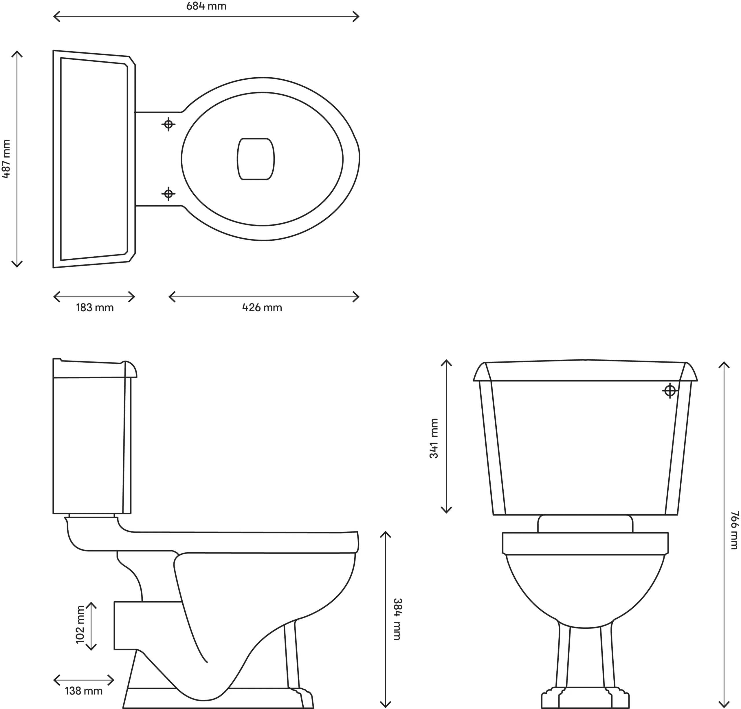 Cooke & Lewis Serina White Close-coupled Toilet With Soft Close Seat 6 Cooke & Lewis Serina White Close-coupled Toilet With Soft Close Seat - Image 4