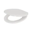 Cooke & Lewis Serina White Raised Soft Close Toilet Seat -Crystal Bathware cooke lewis serina white raised soft close toilet seat5397007181449 01c BQ