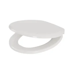Cooke & Lewis Serina White Raised Soft Close Toilet Seat