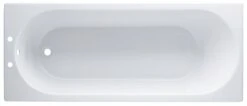 Cooke & Lewis Shaftesbury Acrylic Rectangular White Straight 0 Tap Hole Bath (L)1700mm (W)700mm