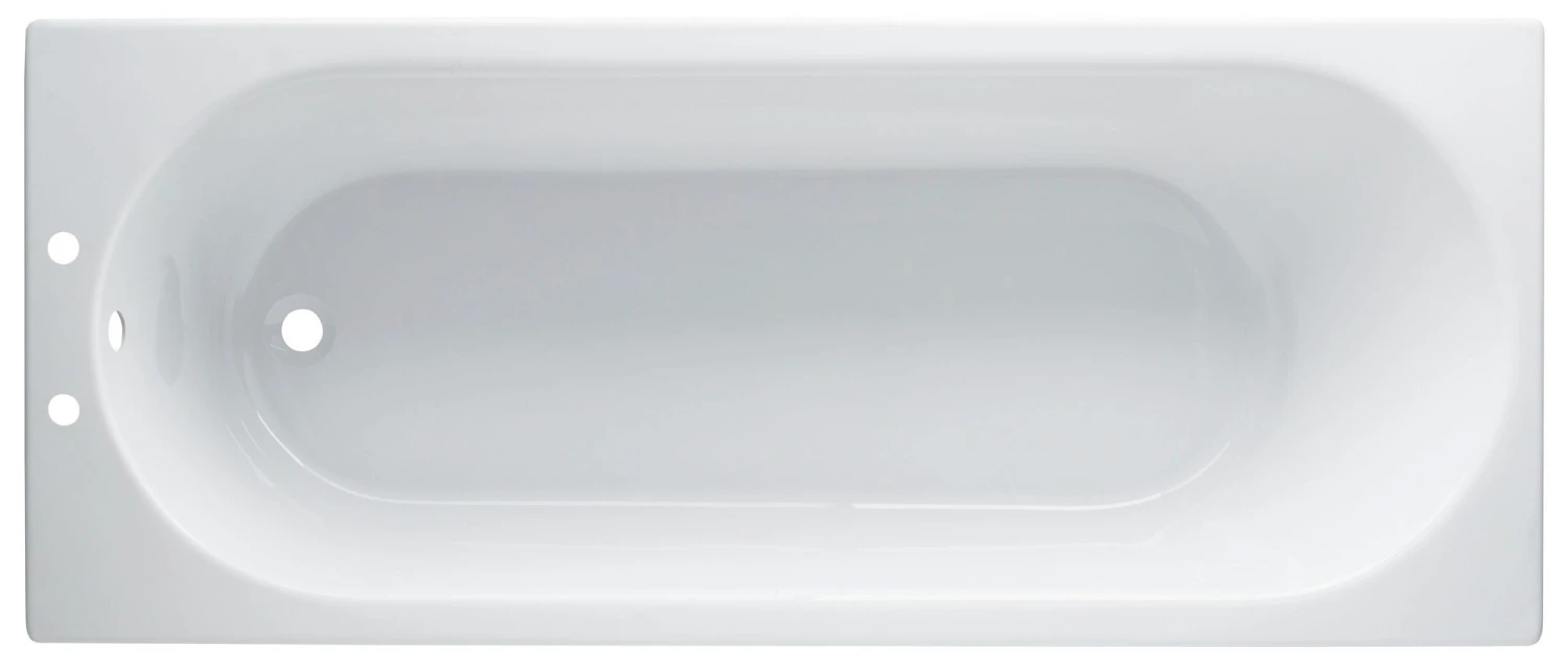 Cooke & Lewis Shaftesbury Acrylic Rectangular White Straight 2 Tap Hole Bath (L)1600mm (W)700mm 3 Cooke & Lewis Shaftesbury Acrylic Rectangular White Straight 2 Tap Hole Bath (L)1600mm (W)700mm