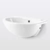 Cooke & Lewis Slimline White Counter-mounted Counter Top Basin (W)49cm 1 Cooke & Lewis Slimline White Counter-mounted Counter Top Basin (W)49cm -Crystal Bathware cooke lewis slimline white counter mounted counter top basin w 49cm04022114 01c