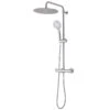 Cooke & Lewis Solani Chrome Effect Wall-mounted Shower -Crystal Bathware cooke lewis solani chrome effect wall mounted shower3663602949640 01c bq