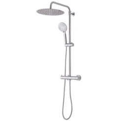 Cooke & Lewis Solani Chrome Effect Wall-mounted Shower