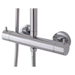 Cooke & Lewis Solani Chrome Effect Wall-mounted Shower -Crystal Bathware cooke lewis solani chrome effect wall mounted shower3663602949640 03bq