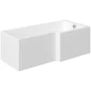 Cooke & Lewis Solarna Acrylic Right-handed L-shaped White Shower 0 Tap Hole Bath (L)1500mm (W)850mm -Crystal Bathware cooke lewis solarna acrylic right handed l shaped white shower 0 tap hole bath l 1500mm w 850mm3663602250906 01c bq