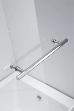 Cooke & Lewis Solarna L-shaped Silver Effect Frame Bath Screen, (H)140cm (W)825mm -Crystal Bathware cooke lewis solarna l shaped silver effect frame bath screen h 140cm w 825mm3663602250609 36c bq