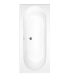 Cooke & Lewis Sovana Acrylic Rectangular Straight 0 Tap Hole Bath (L)1700mm (W)750mm