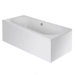 Cooke & Lewis Sovana Reversible Acrylic Rectangular 12 Straight Bath & Air Spa Set, (L)1700mm (W)750mm -Crystal Bathware cooke lewis sovana reversible acrylic rectangular 12 straight bath air spa set l 1700mm w 750mm3663602247371 21c
