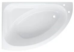 Cooke & Lewis Strand Acrylic Left-handed White Corner 2 Tap Hole Bath (L)1495mm (W)1060mm