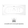 Cooke & Lewis Whirlpool White 12 Jet Air Spa -Crystal Bathware cooke lewis whirlpool white 12 jet air spa3663602062752 02c bq