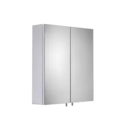 Croydex Cullen Gloss White Double Mirrored Cabinet -Crystal Bathware croydex cullen gloss white double mirrored cabinet5012044112491 03c bq