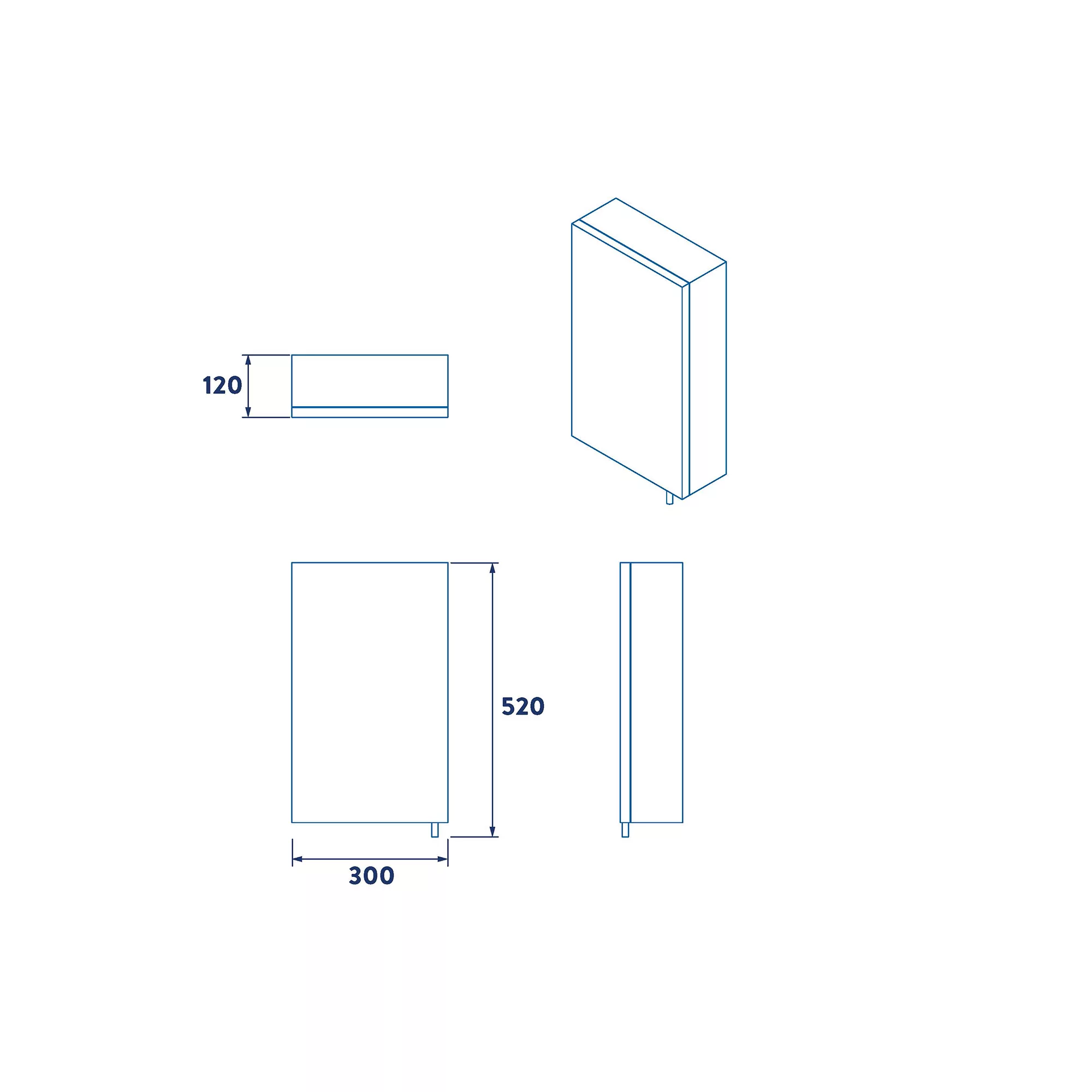 Croydex Cullen Gloss White Single Mirrored Cabinet 7 Croydex Cullen Gloss White Single Mirrored Cabinet - Image 5
