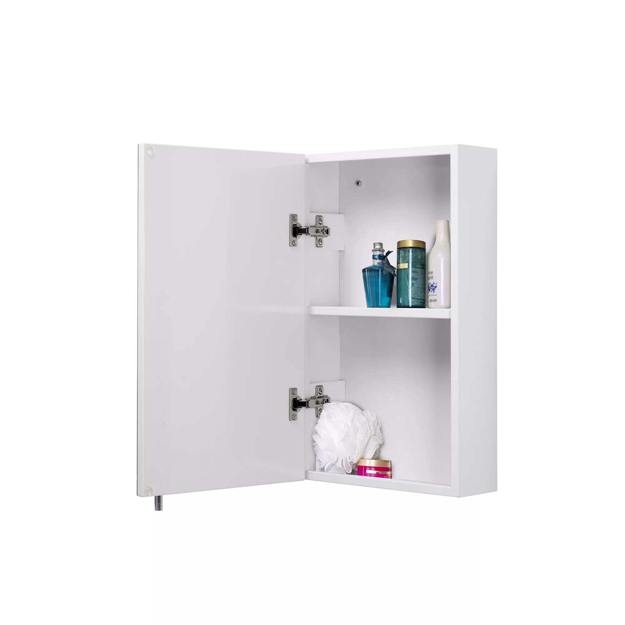 Croydex Cullen Gloss White Single Mirrored Cabinet 6 Croydex Cullen Gloss White Single Mirrored Cabinet - Image 4