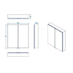 Croydex Dawley Matt Black Double Mirrored Cabinet 17 Croydex Dawley Matt Black Double Mirrored Cabinet -Crystal Bathware croydex dawley matt black double mirrored cabinet5012044112460 01t bq