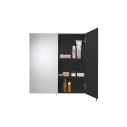 Croydex Dawley Matt Black Double Mirrored Cabinet 16 Croydex Dawley Matt Black Double Mirrored Cabinet -Crystal Bathware croydex dawley matt black double mirrored cabinet5012044112460 02i bq