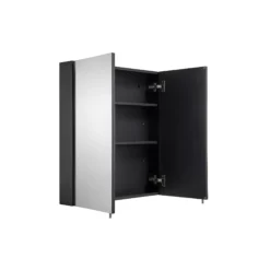 Croydex Dawley Matt Black Double Mirrored Cabinet 18 Croydex Dawley Matt Black Double Mirrored Cabinet -Crystal Bathware croydex dawley matt black double mirrored cabinet5012044112460 05c bq