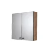 Croydex Ontario Matt Brown Double Mirrored Cabinet -Crystal Bathware croydex ontario matt brown double mirrored cabinet5012044112446 01c bq