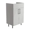 Ennis Gloss Light Grey Freestanding Bathroom Vanity Cabinet (W)495mm (H)820mm 2 Ennis Gloss Light Grey Freestanding Bathroom Vanity Cabinet (W)495mm (H)820mm -Crystal Bathware ennis gloss light grey freestanding bathroom vanity cabinet w 495mm h 820mm5059340683348 03c bq